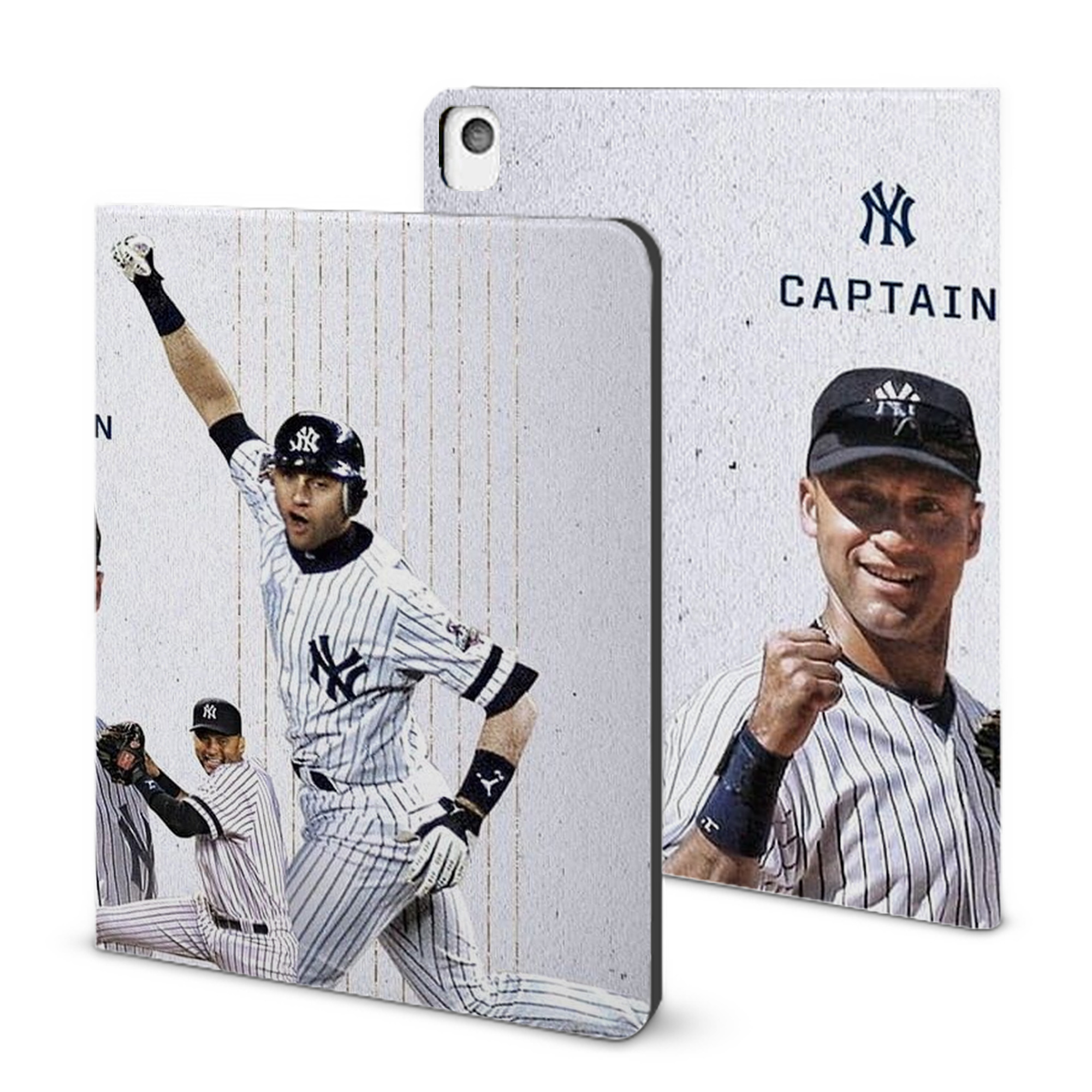 Derek Jeter 106 IPad Book-Style Case With Pencil Slot – Slim PU & TPU Cover – Full Protection, Precise Fit, Water & Scratch Resistant